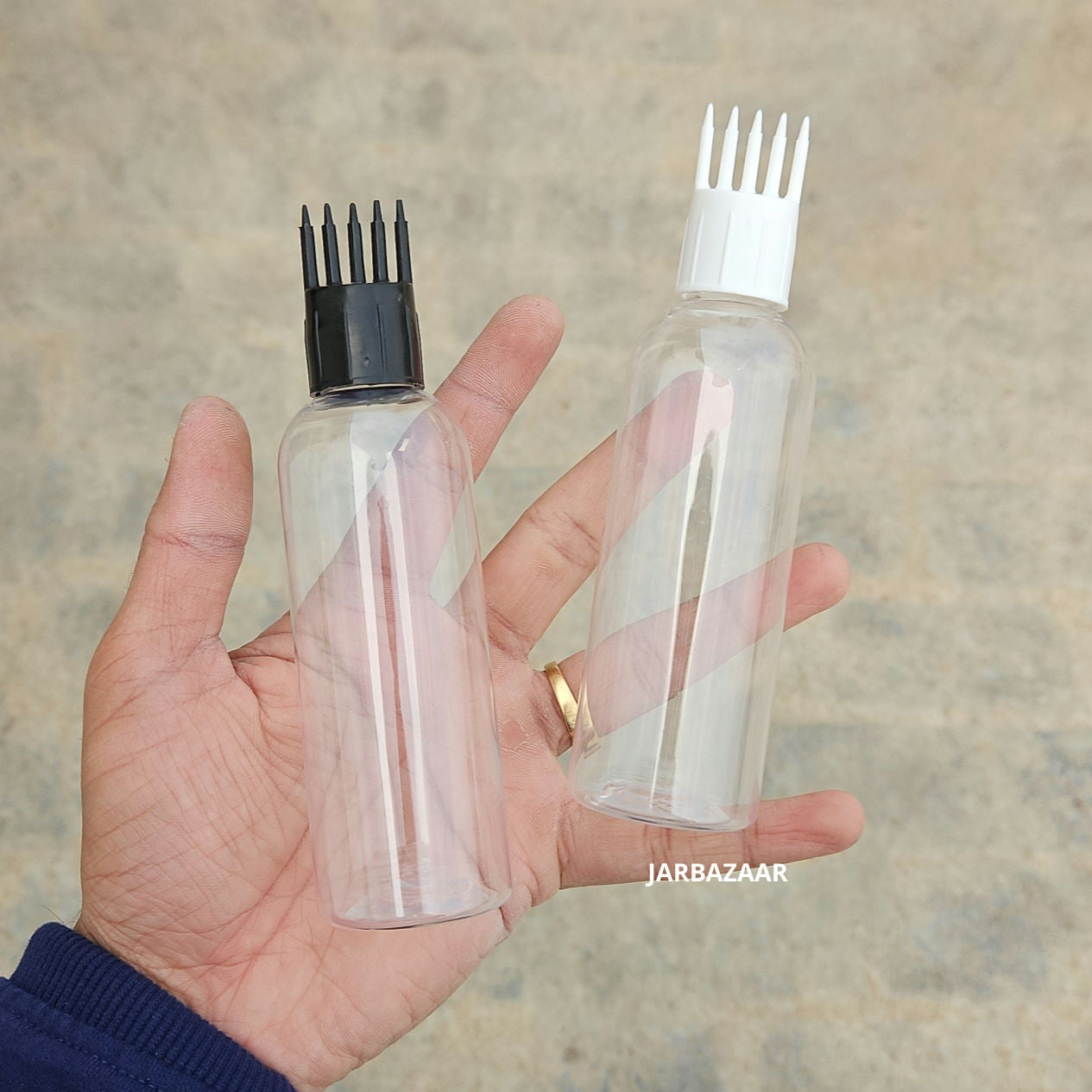 100 ML Avon Transparent Pet Bottle (With Comb Cap)