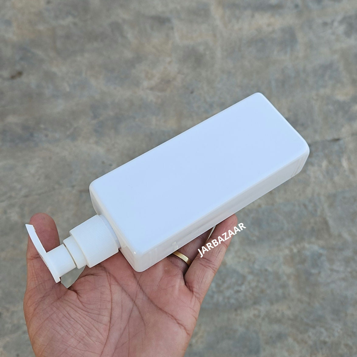 250 ML Rectangle Milky Dispenser Bottle