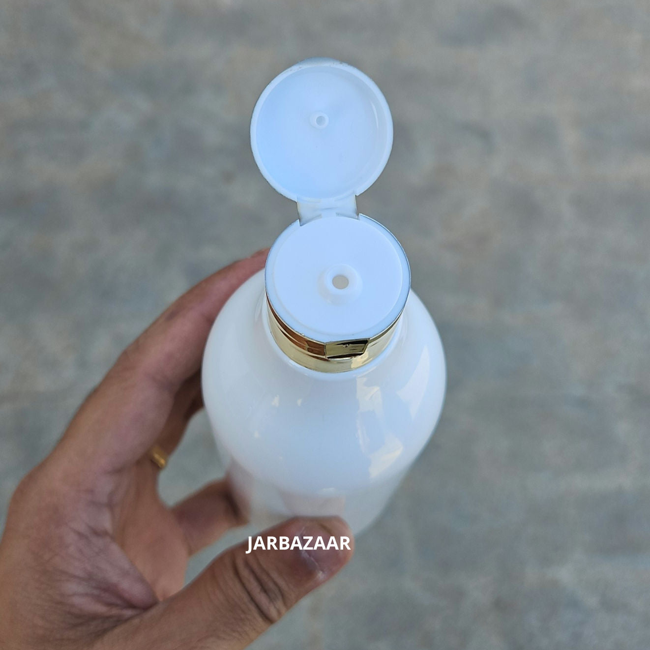 300 ML Nutri White Pet Bottle (With Golden Fliptop Caps)