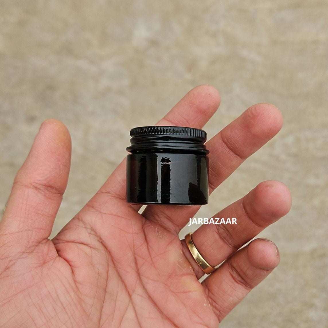 10 Gram Dark Amber Glass Jar