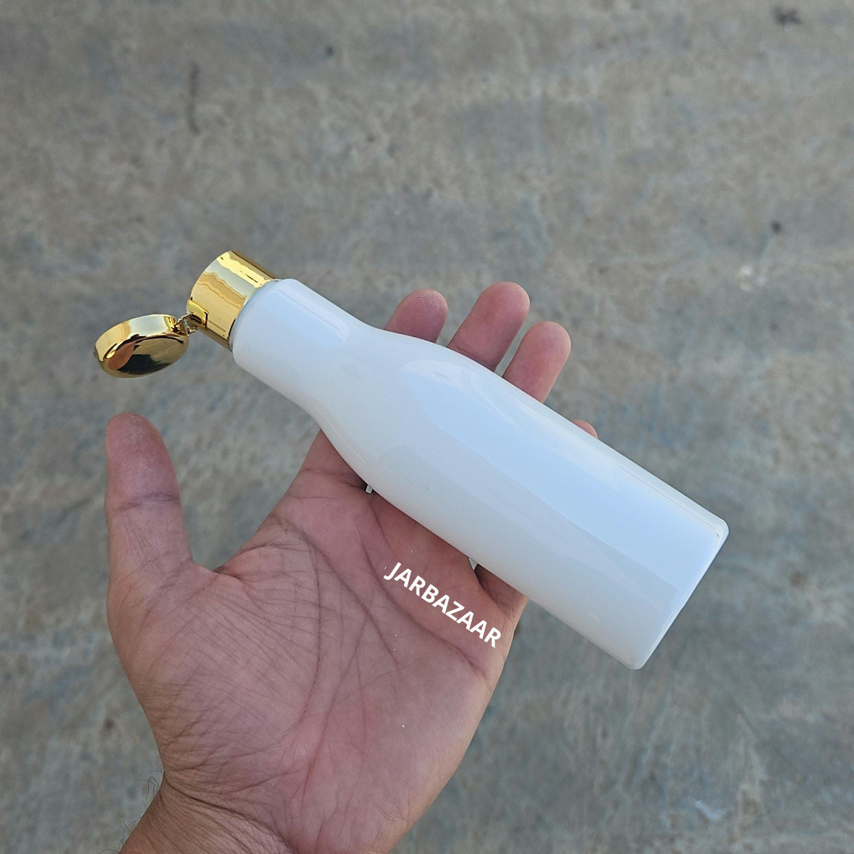 200 ML Asta White Pet Bottle (With Golden Fliptop Caps)