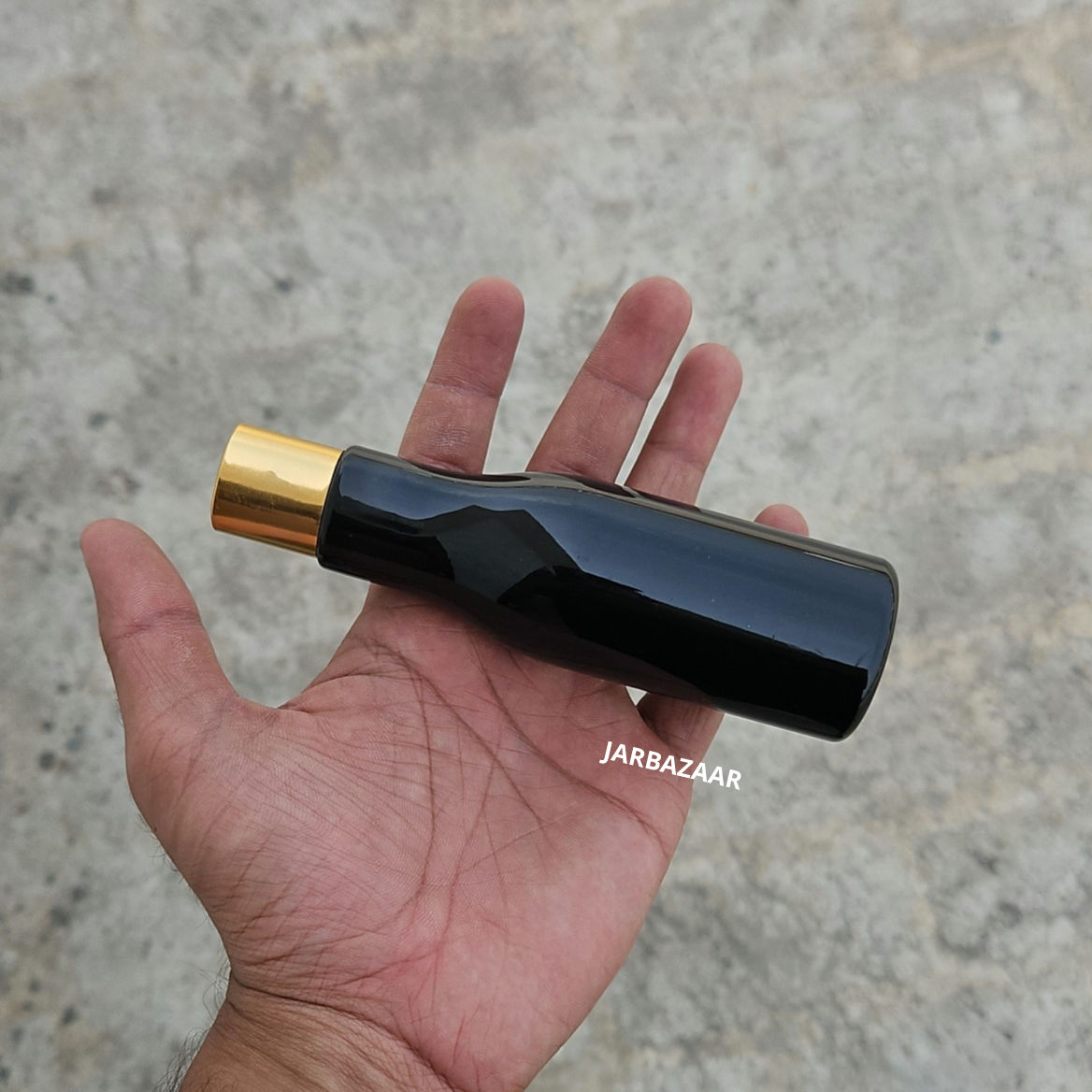 100 ml Asta Black Pet Bottle (Golden Cap)