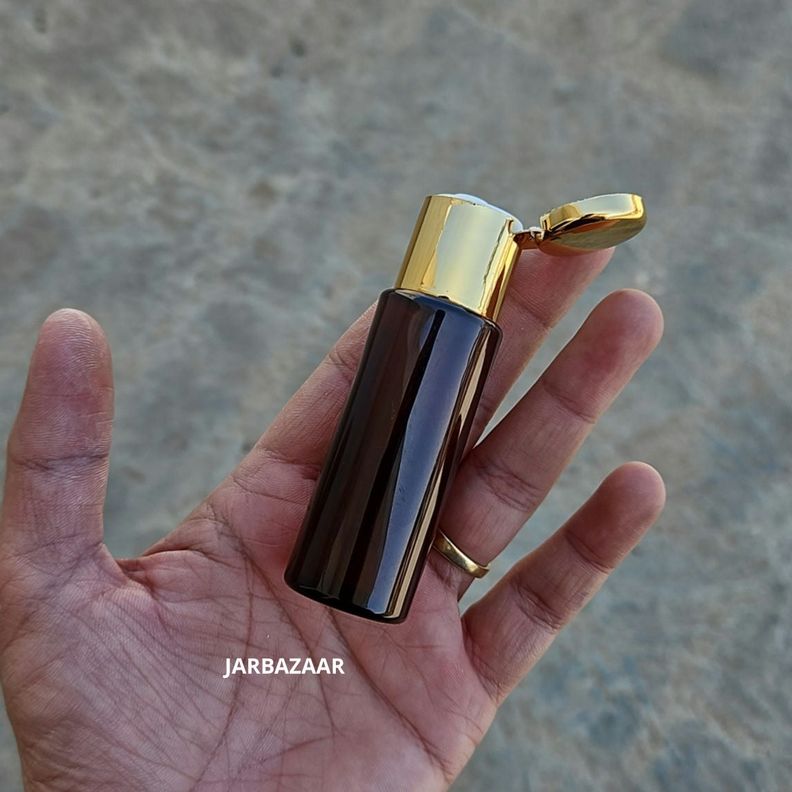 30 ML Amber Pet Bottle (With Golden Fliptop Caps)