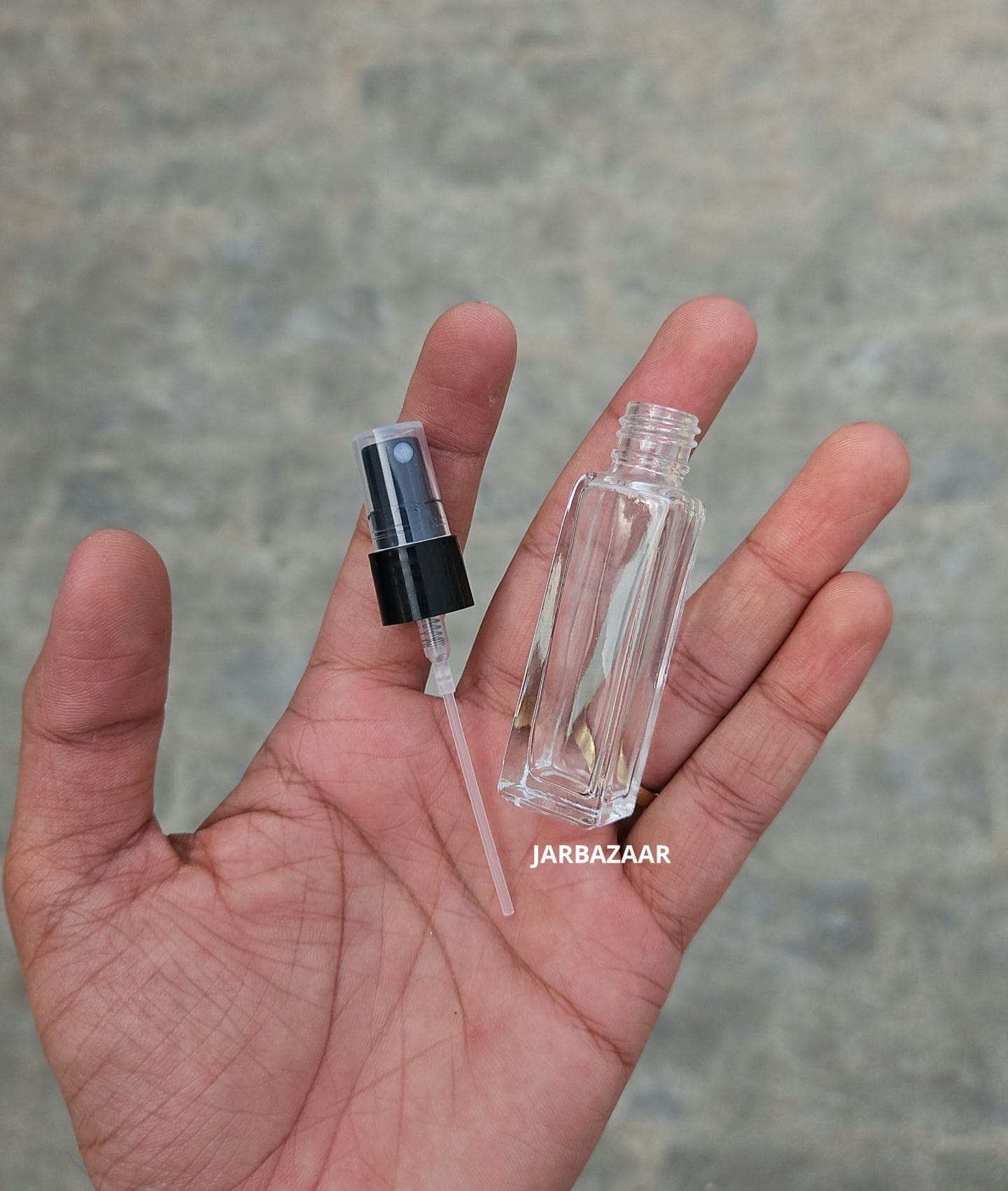 8 ML Square Glass Spray Bottle