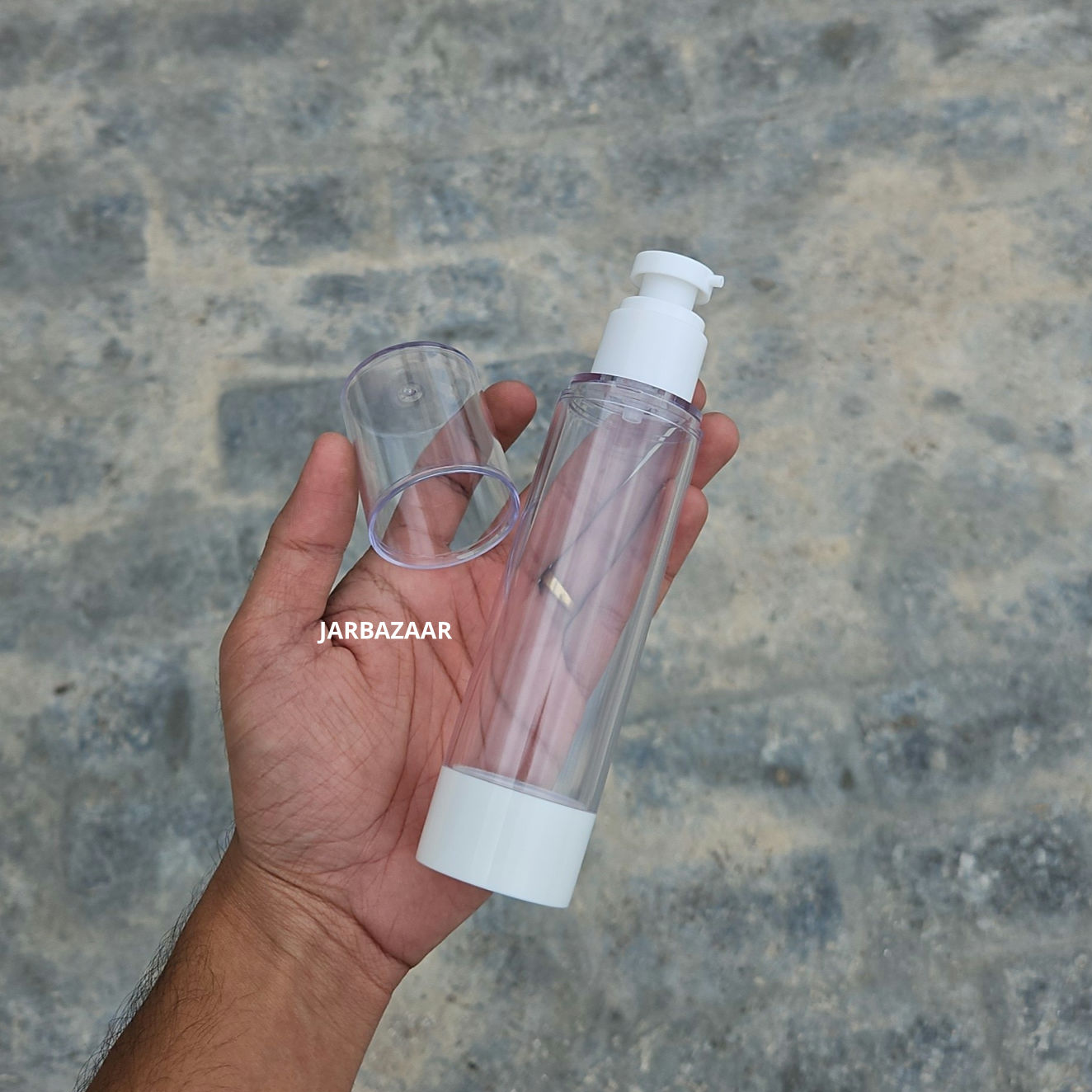 100 ML White Airless Bottle