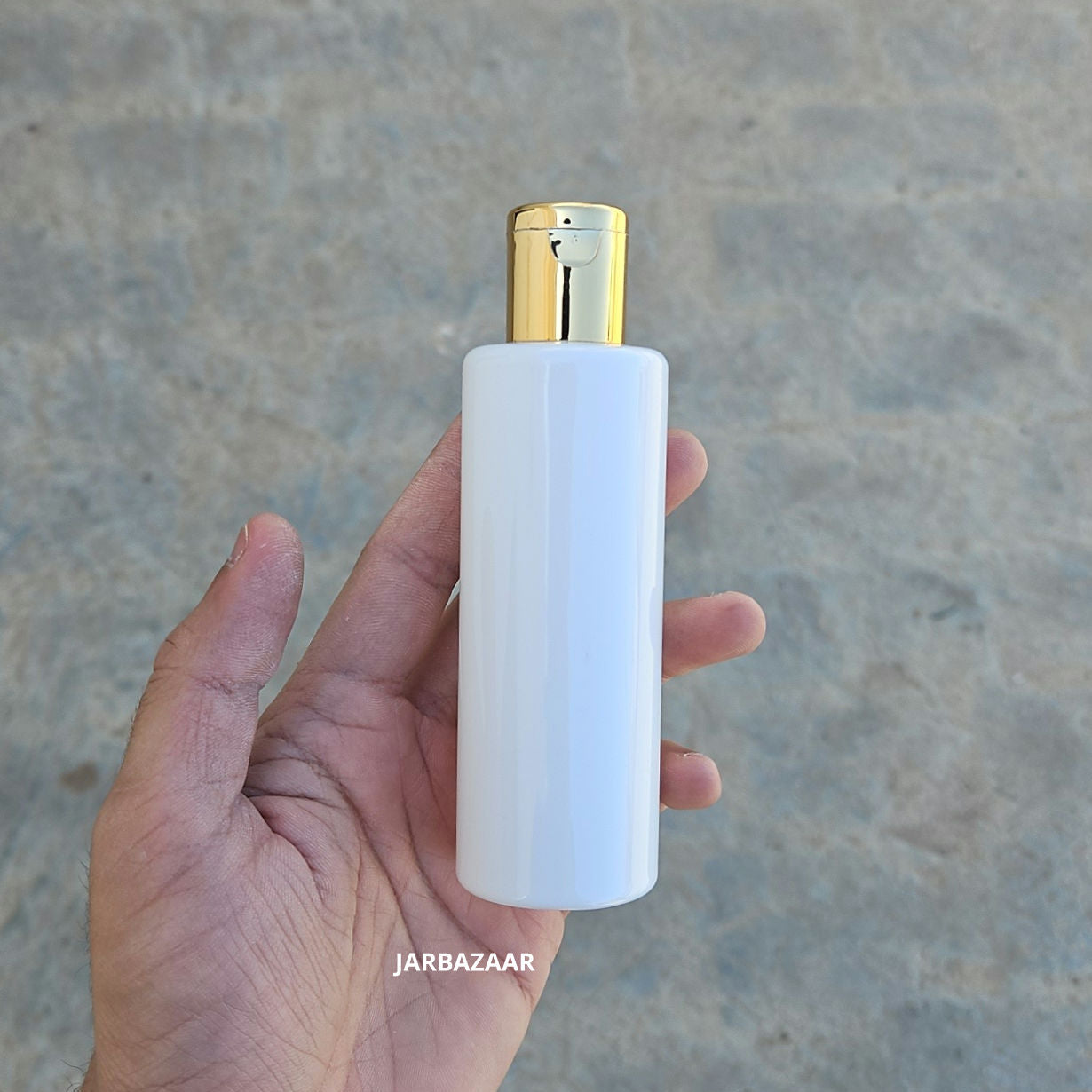 100 ML GLI White Pet Bottle (With Golden Fliptop Caps)