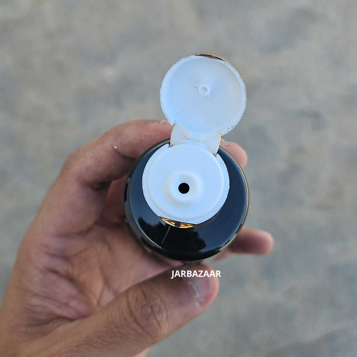 100 ML GLI Black Pet Bottle (With Golden Fliptop Caps)