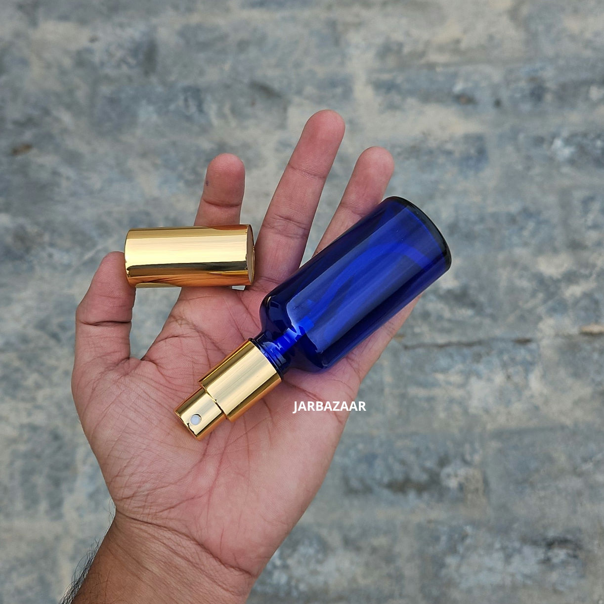 50 ML Cobalt Blue Glass Perfume Bottle