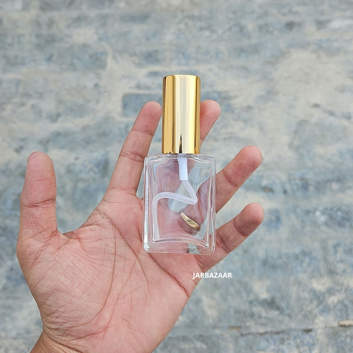 30 ML Clear Rectangular Glass Spray Bottle