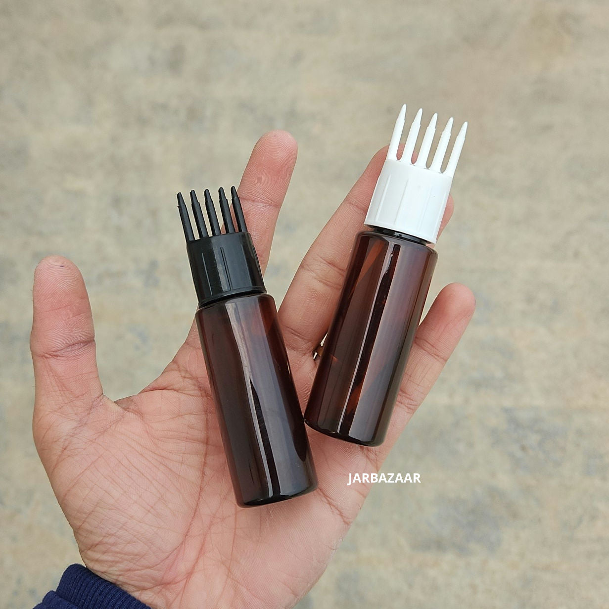 30 ML Amber Pet Bottle (With Comb Cap)