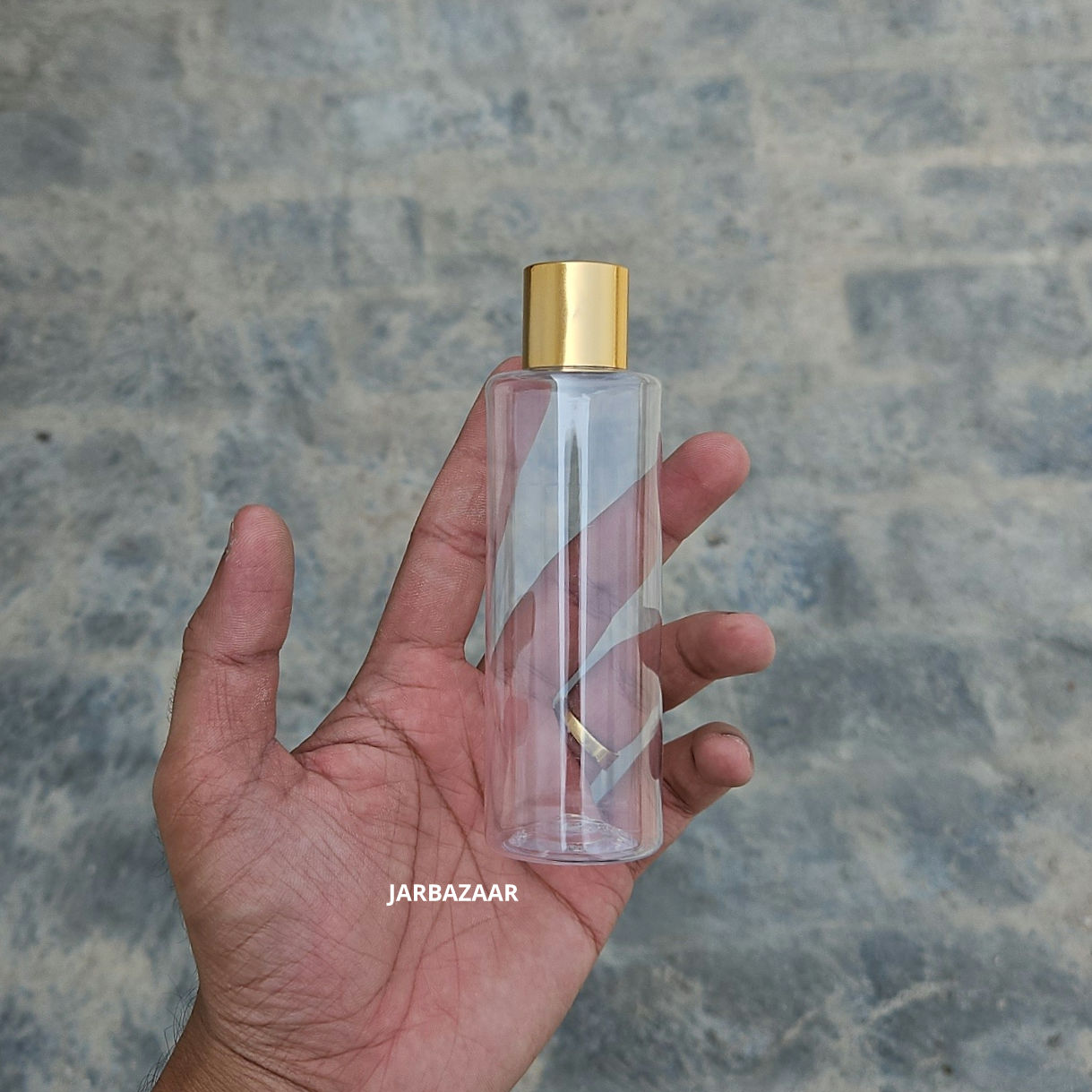 100 ml Gli Clear Pet Bottle (Golden Cap)