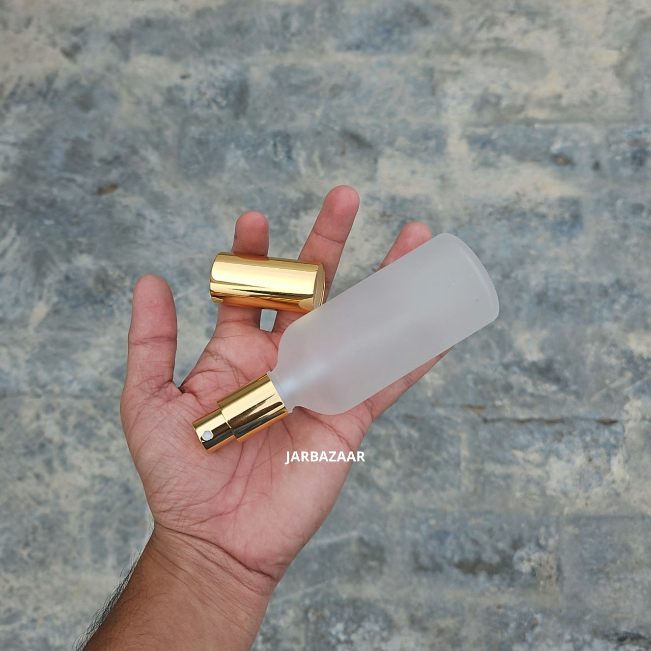 100 ML Clear Frosted Glass Perfume Bottle