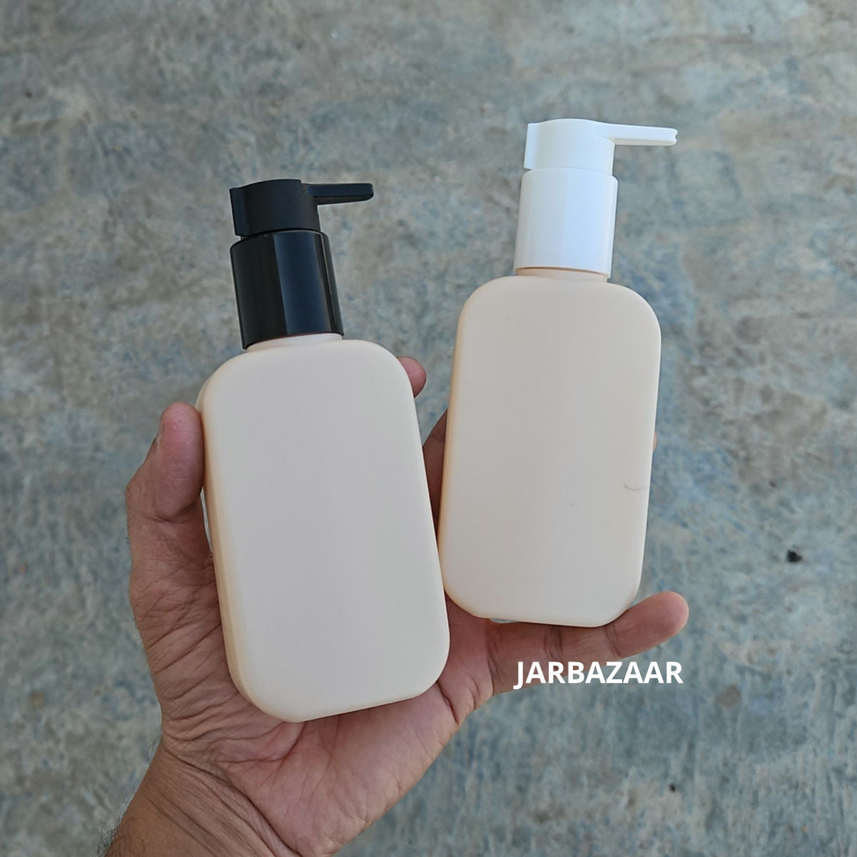 125 ML Flat Cream - HDPE BOTTLE (With ClipLock Dispenser Pumps)
