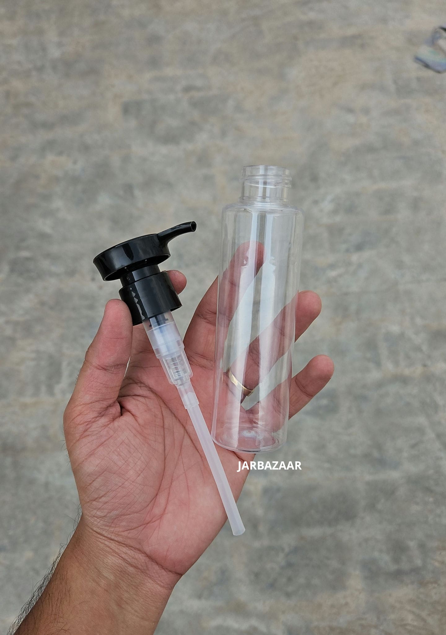 100 ML Sleek Transparent Dispenser Bottle