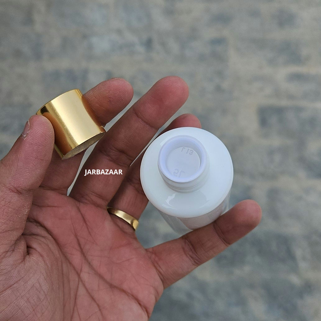 100 ml Gli White Pet Bottle (Golden Cap)