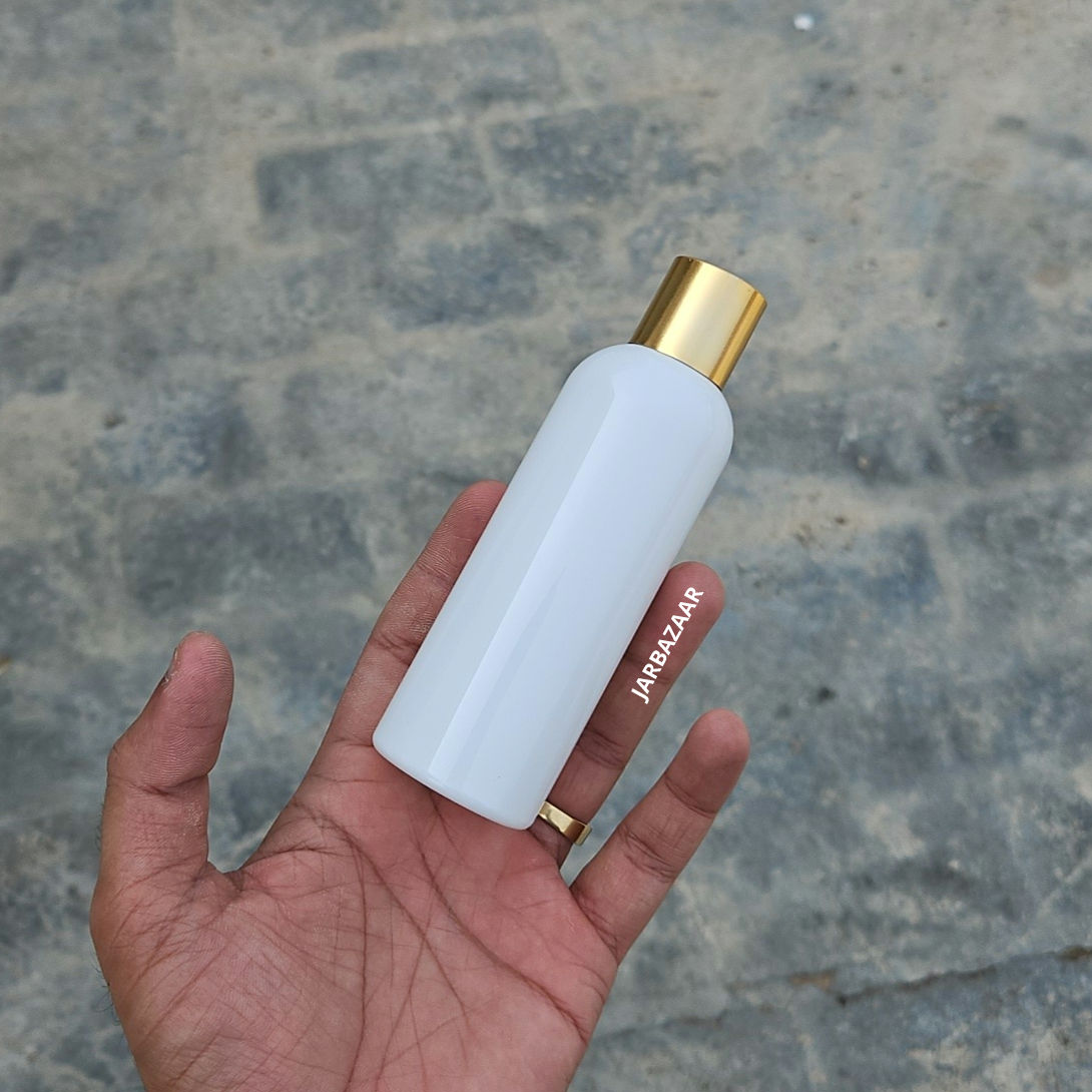 100 ml Avon White Pet Bottle (Golden Cap)