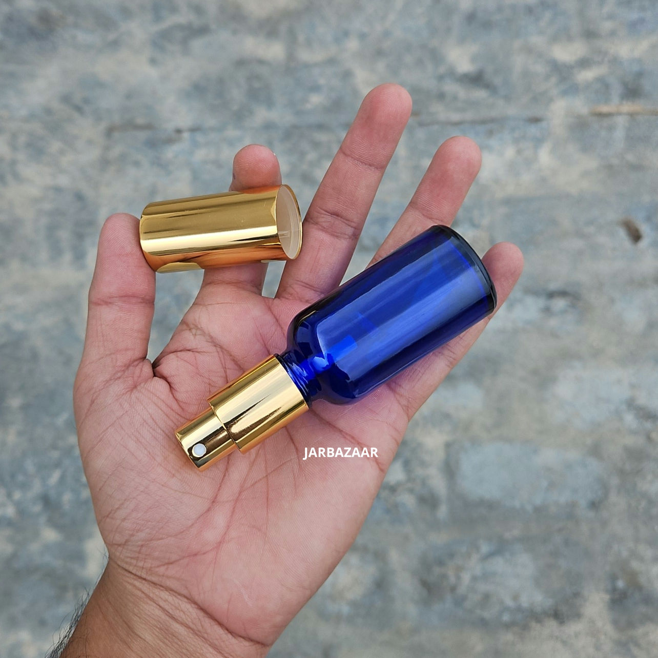 30 ML Cobalt Blue Glass Perfume Bottle