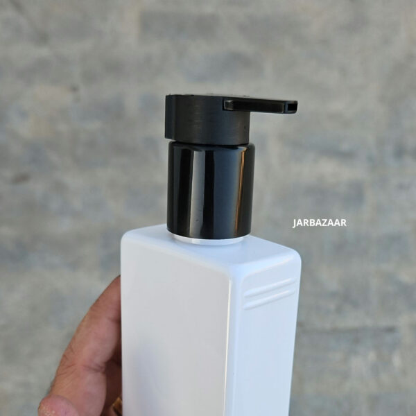 250 ML Rectangle Milky Dispenser Bottle (With Cliplock Pump)