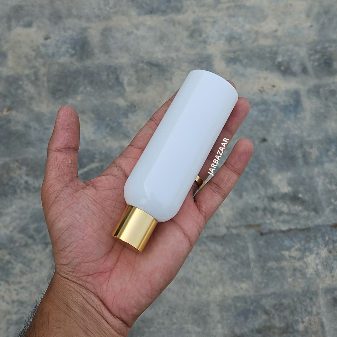 100 ml Avon White Pet Bottle (Golden Cap)