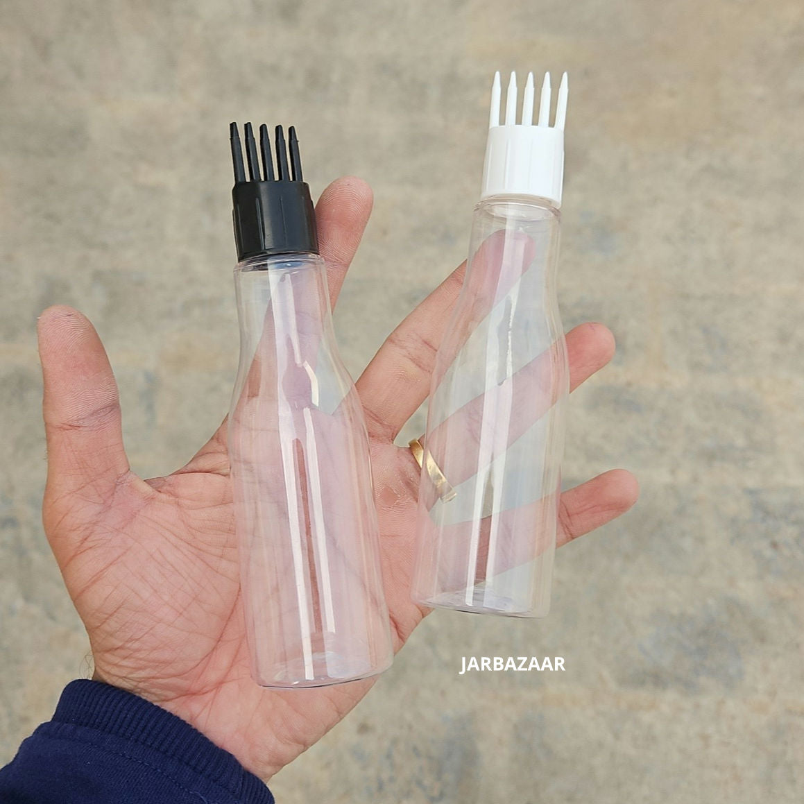 100 ML Asta Transparent Pet Bottle (With Comb Cap)