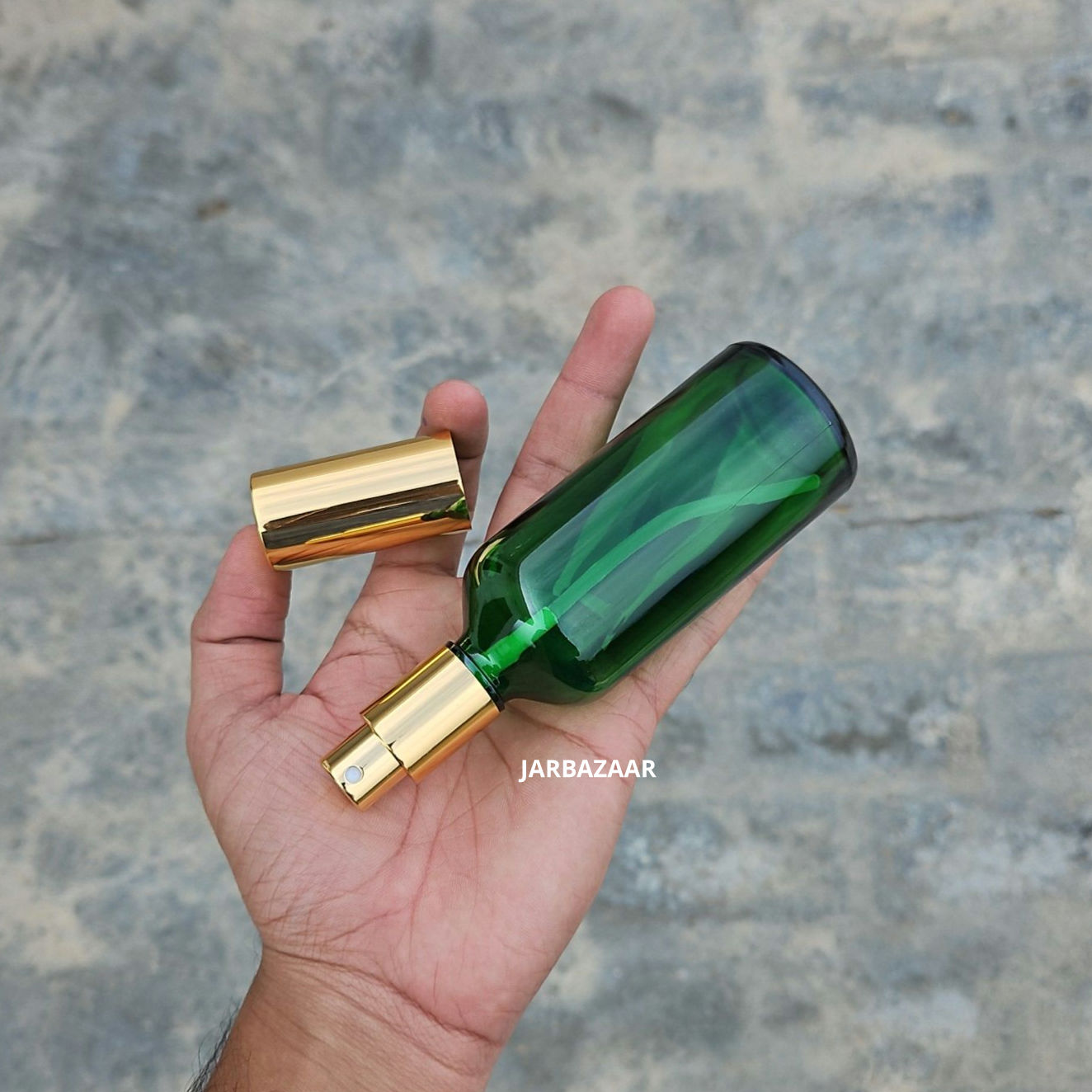 100 ML Green Glass Perfume Bottle