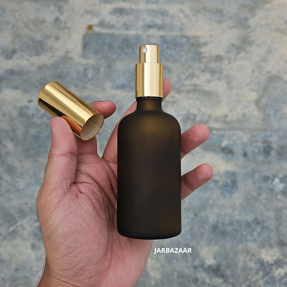 100 ML Amber Frosted Glass Perfume Bottle