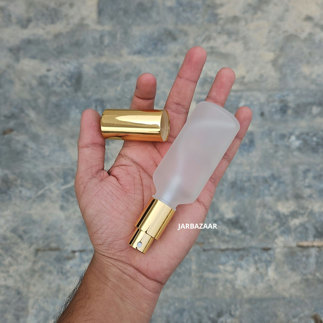 50 ML Clear Frosted Glass Perfume Bottle