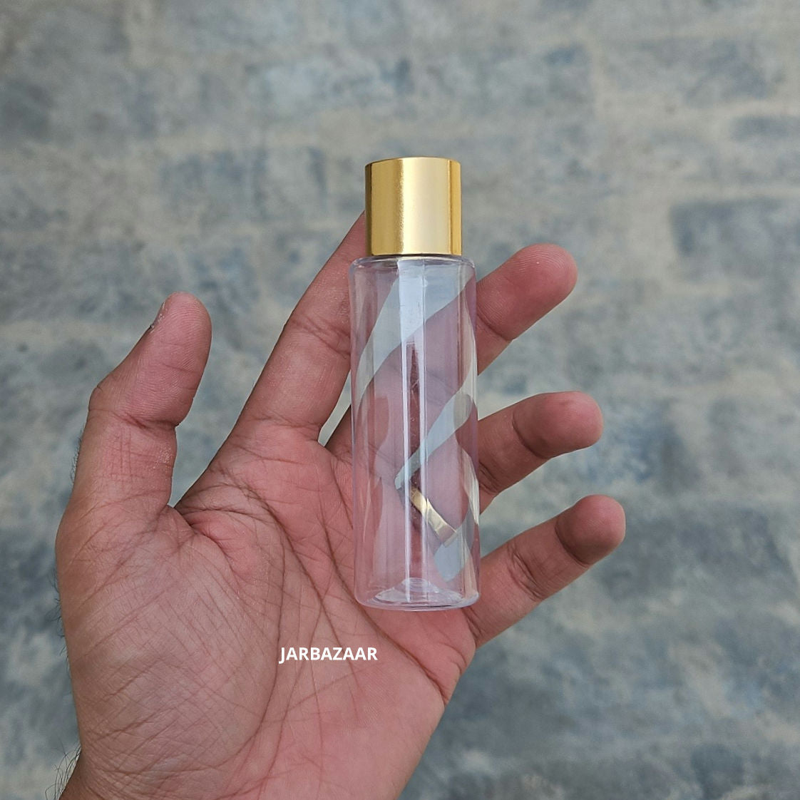 50 ml Gli Clear Pet Bottle (Golden Cap)