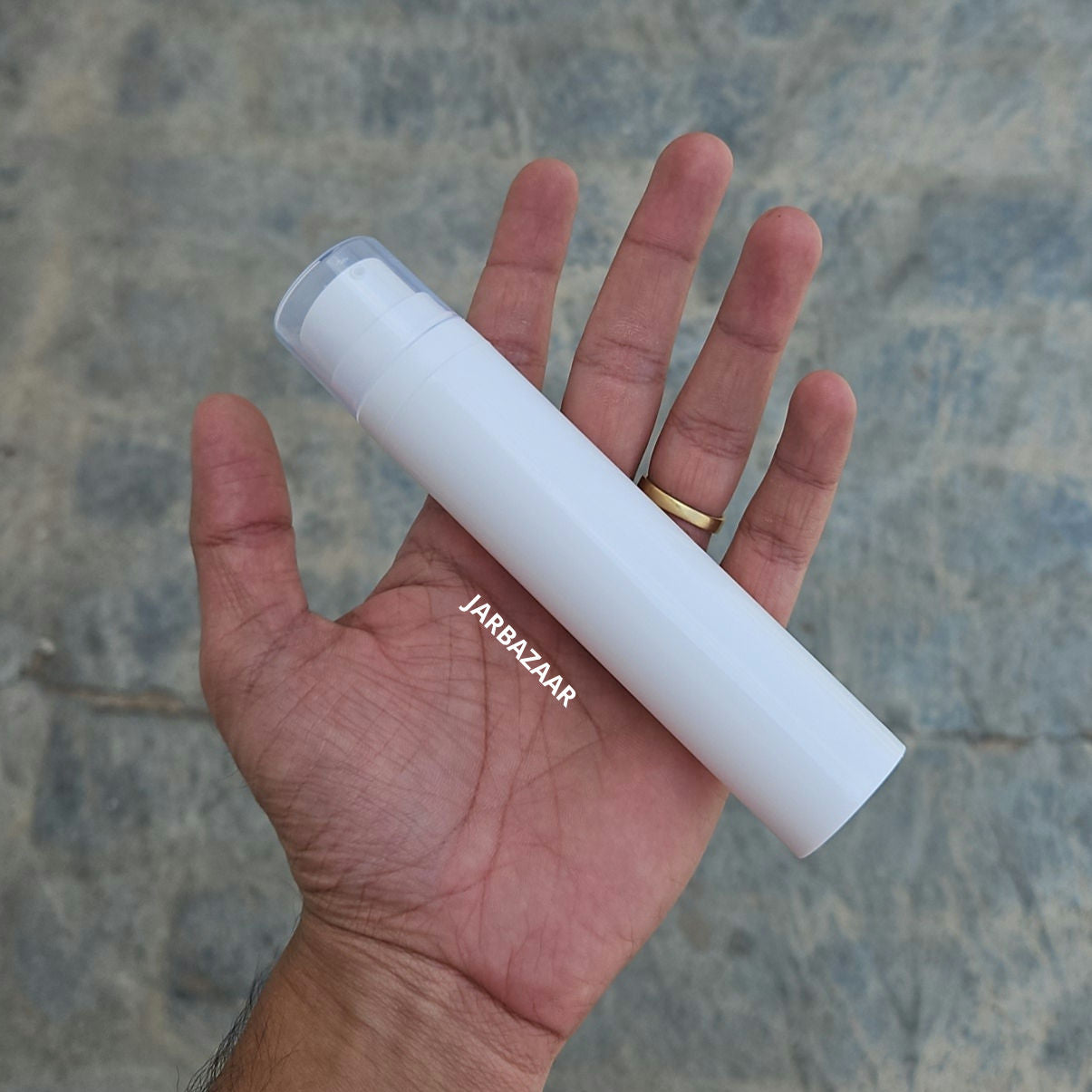 50 ML Sleek White Airless Bottle