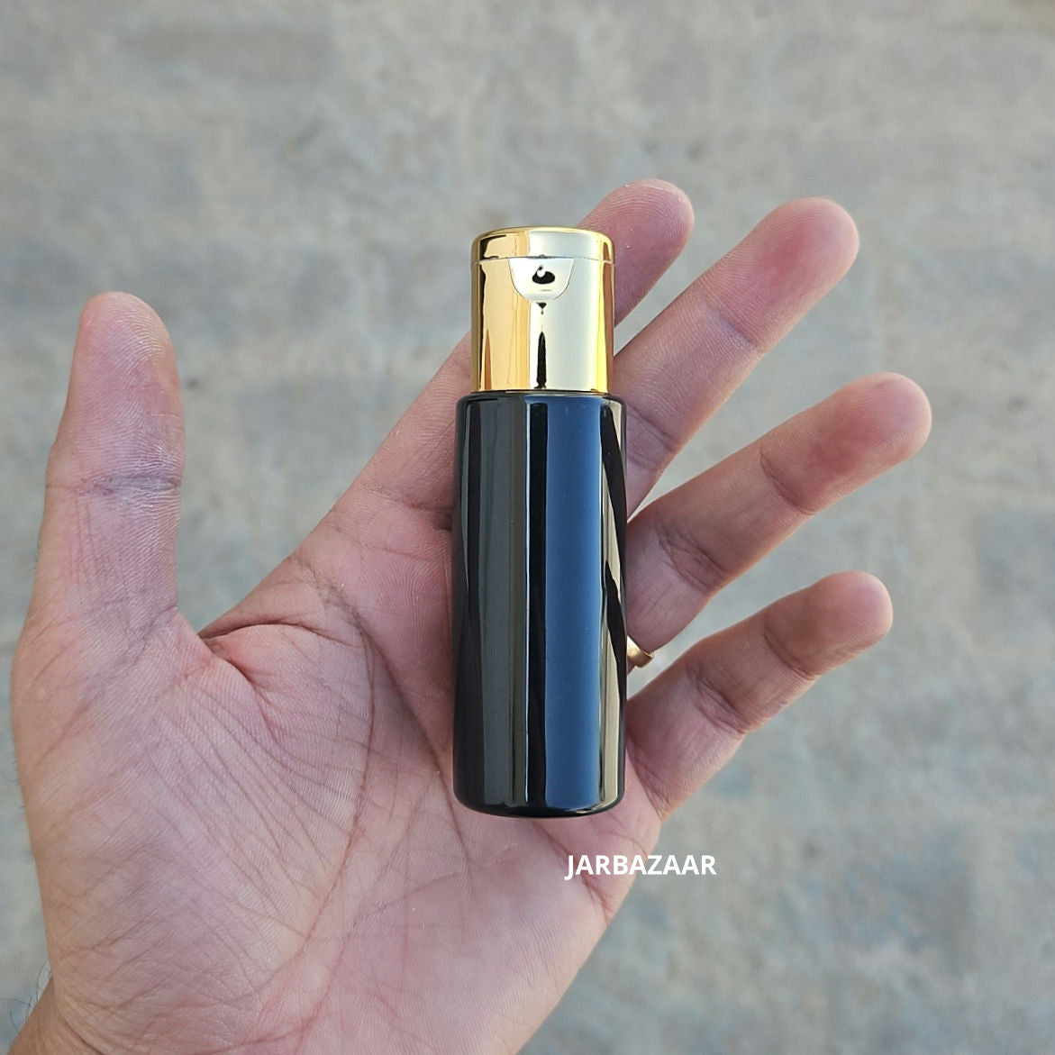 30 ML Black Pet Bottle (With Golden Fliptop Caps)