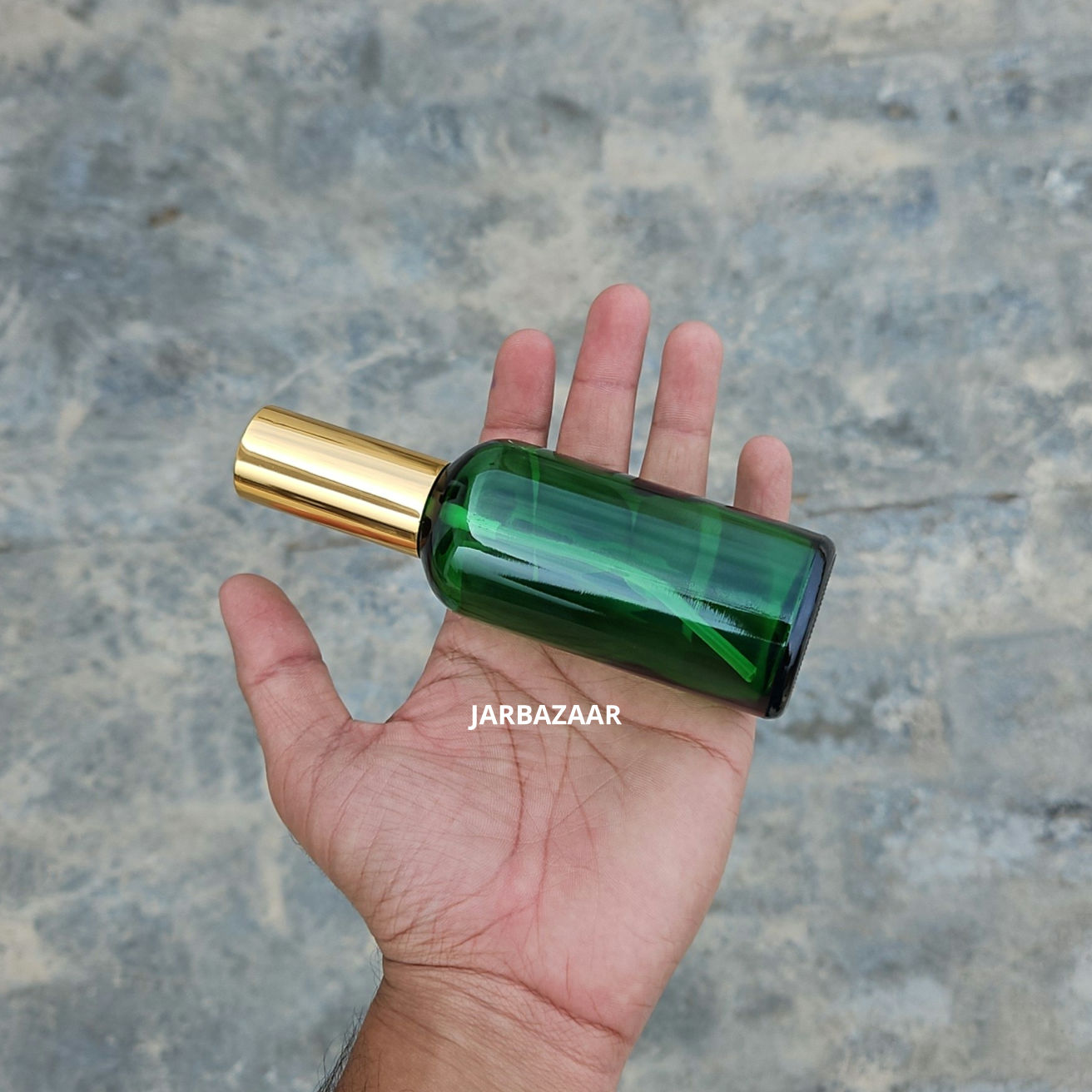100 ML Green Glass Perfume Bottle