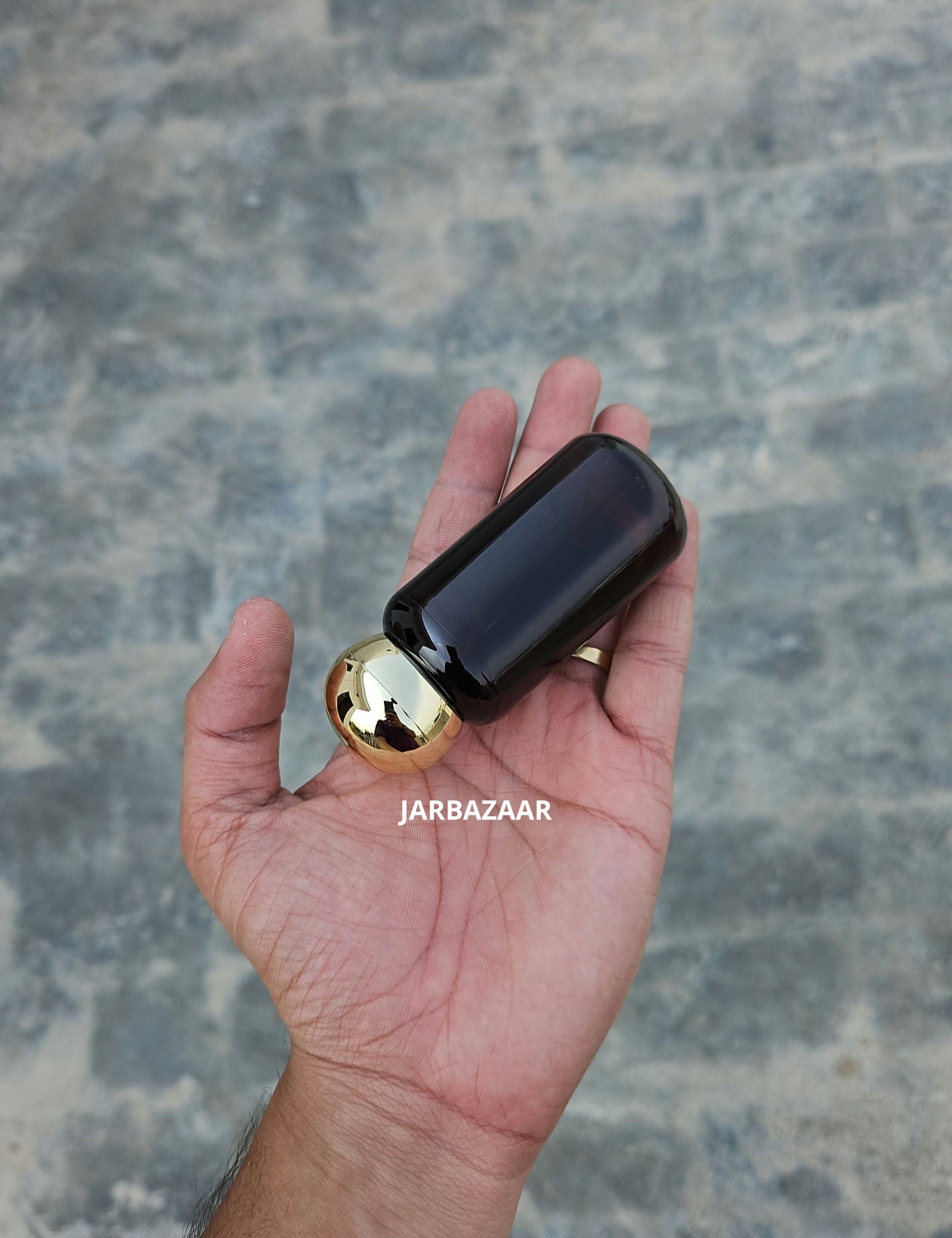 50 ML Boston Amber Bottle (Golden Dome Cap)