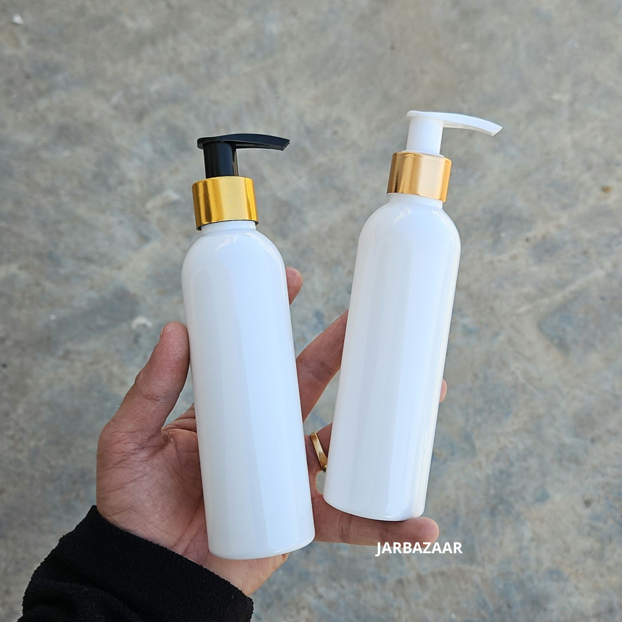 200 ML Avon White Dispenser Bottle (Golden Black/Golden White)