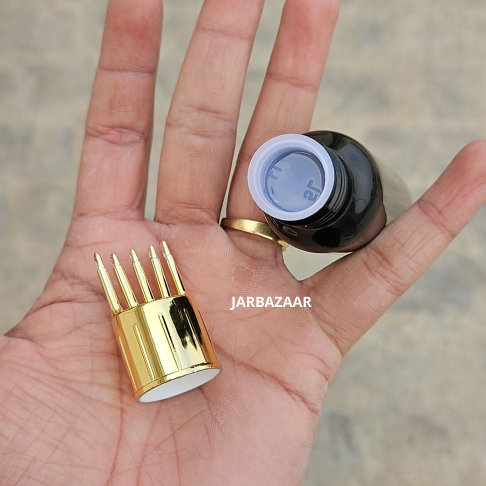 50 ML Avon Black Pet Bottle (With Golden Comb Cap)