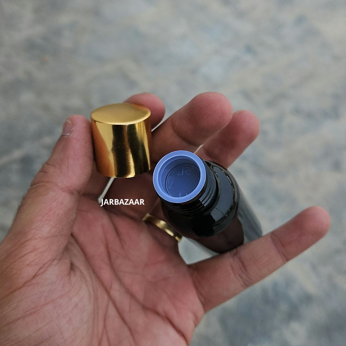 50 ml Avon Black Pet Bottle (Golden Cap)