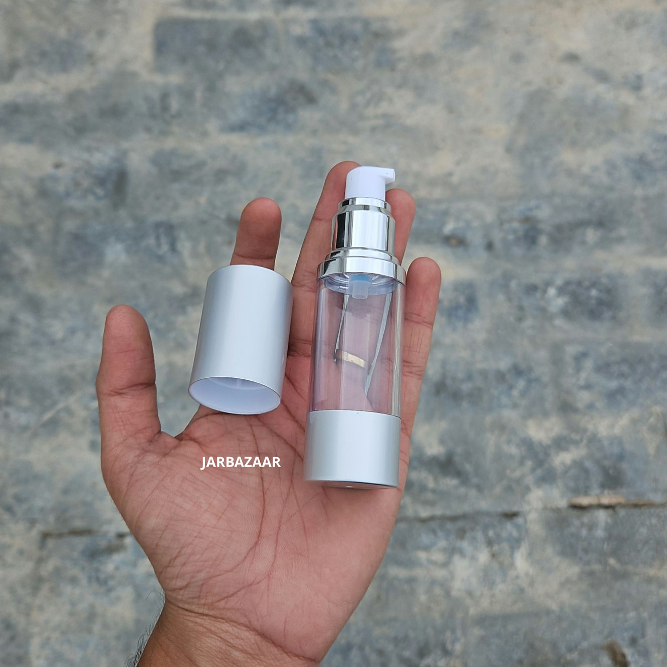30 ML Silver Airless Bottle