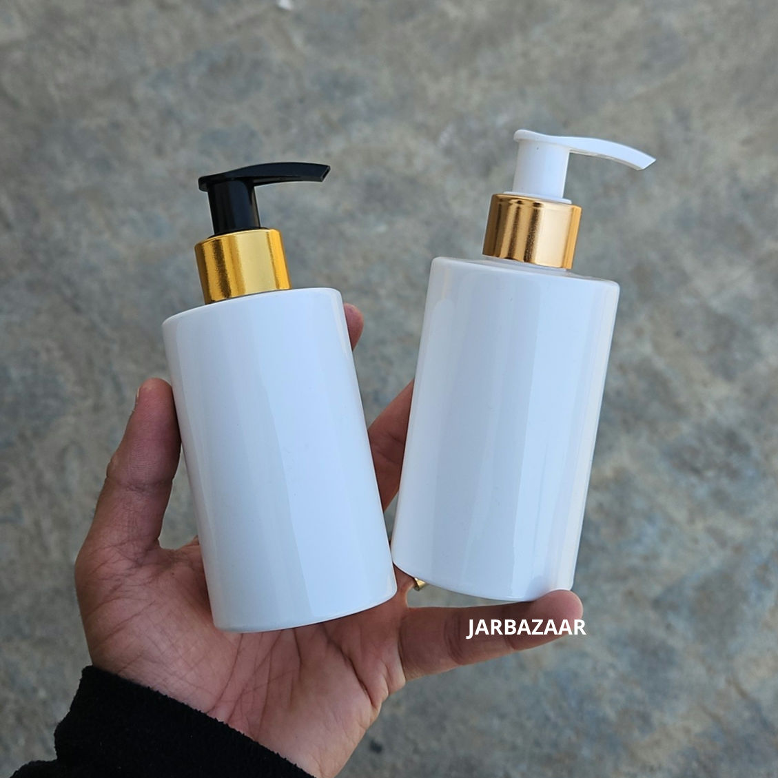 200 ML Rio White Dispenser Bottle (Golden Black/Golden White)