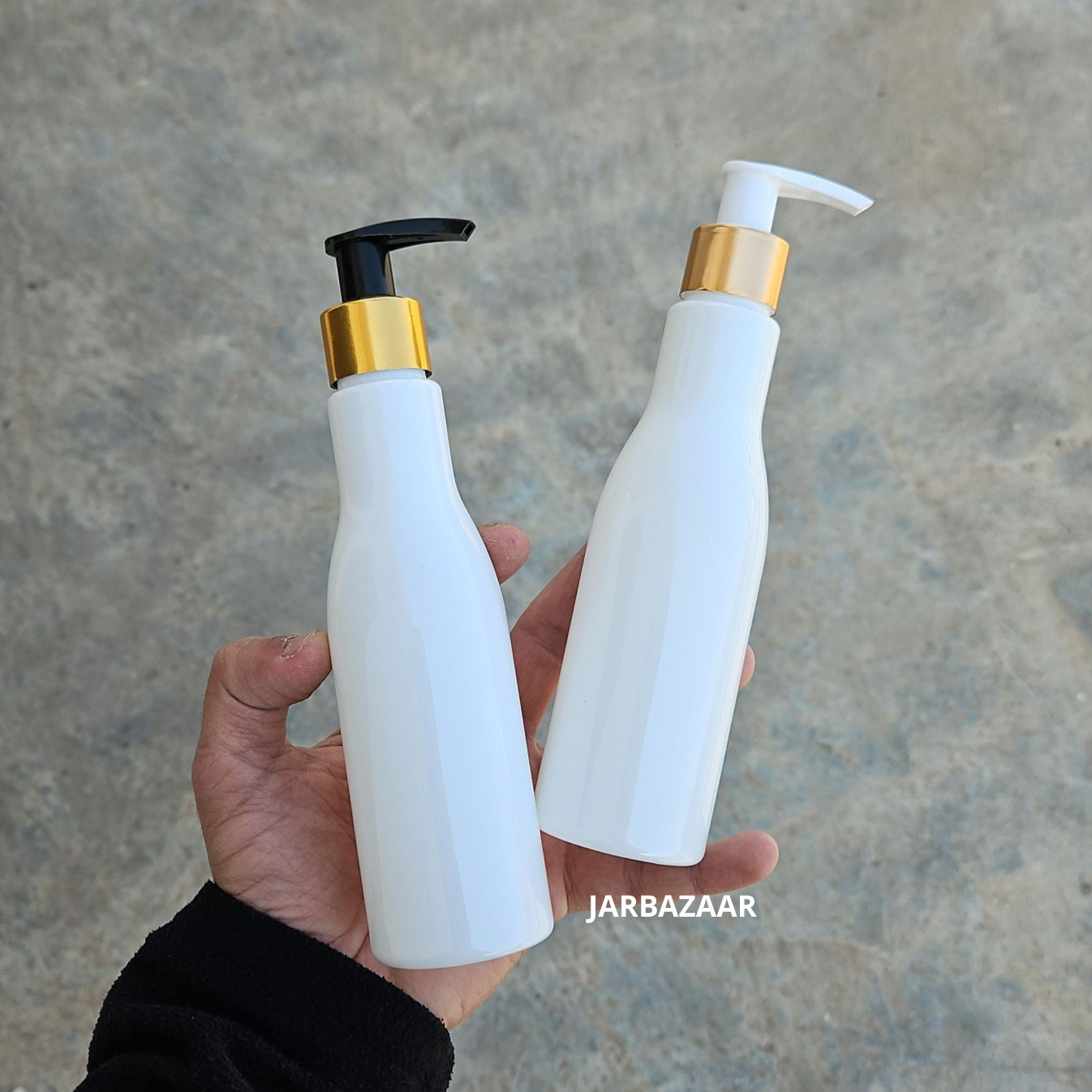 200 ML Asta White Dispenser Bottle (Golden Black/Golden White)