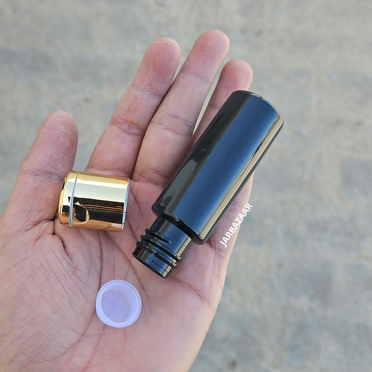 30 ML Black Pet Bottle (With Golden Fliptop Caps)