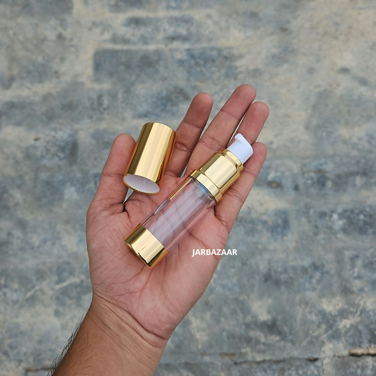 15 ML Golden Airless Bottle