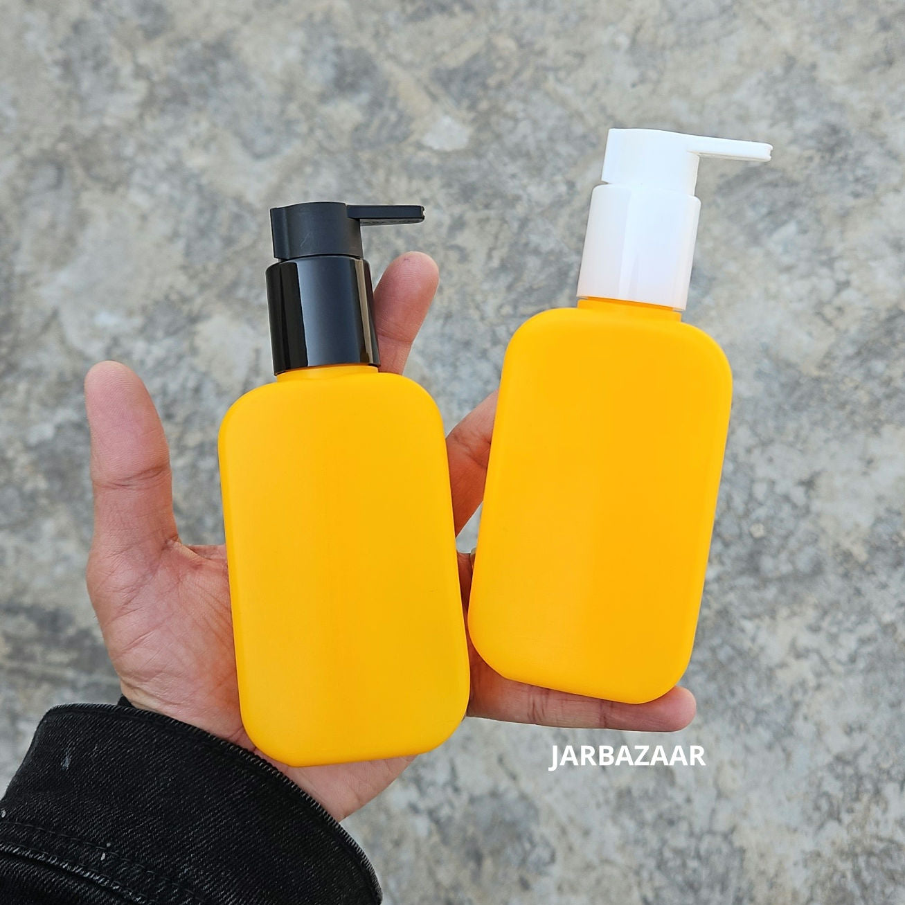 125 ML Flat Orange - HDPE BOTTLE (With ClipLock Dispenser Pumps)