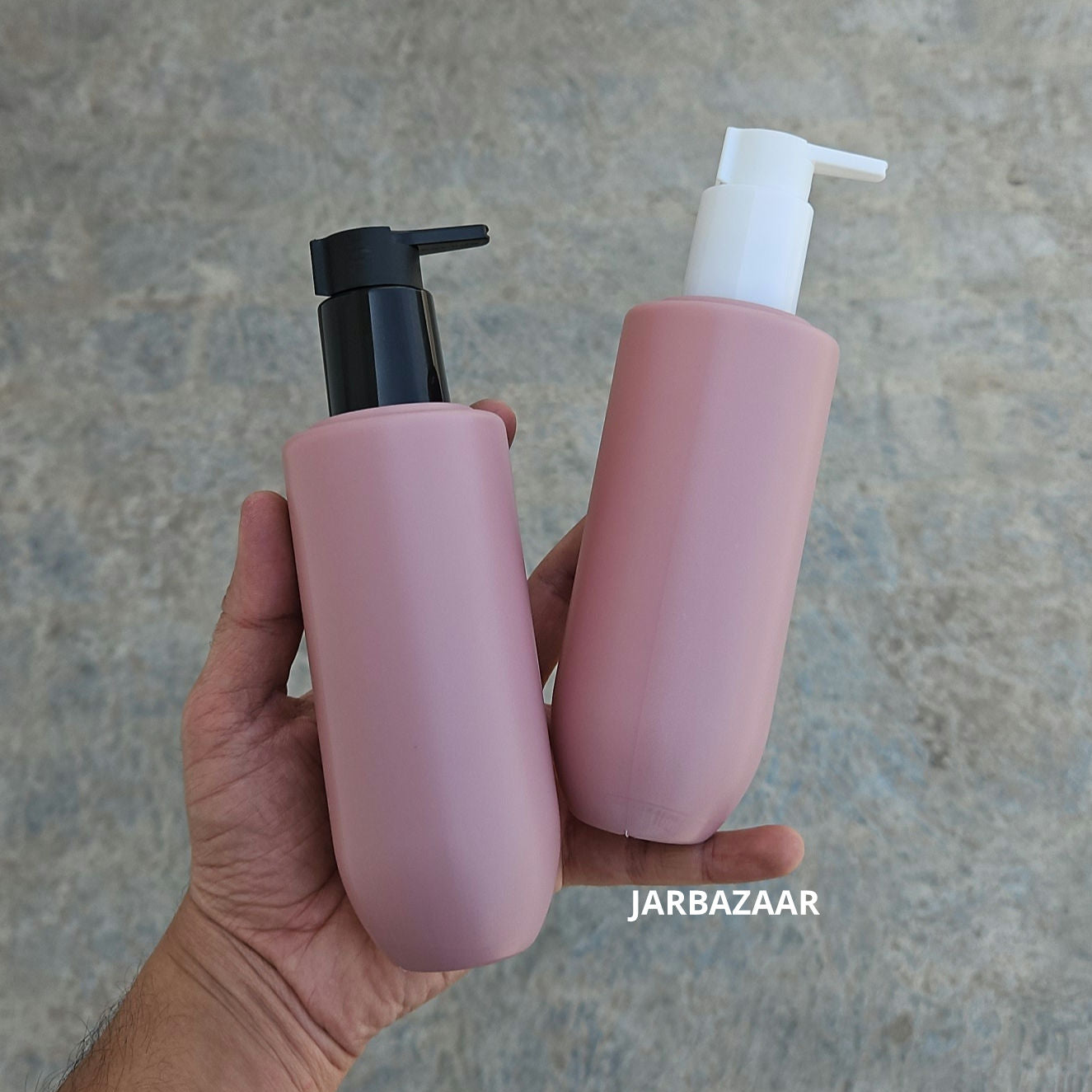 250 ML U- Shape Dark Pink - HDPE bottle (With Clip Lock Dispenser Pumps)