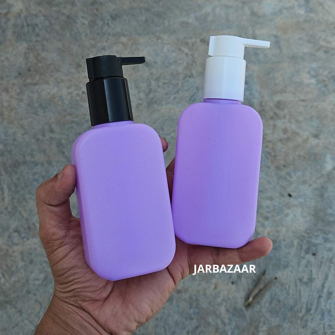 125 ML Flat Purple - HDPE BOTTLE (With ClipLock Dispenser Pumps)