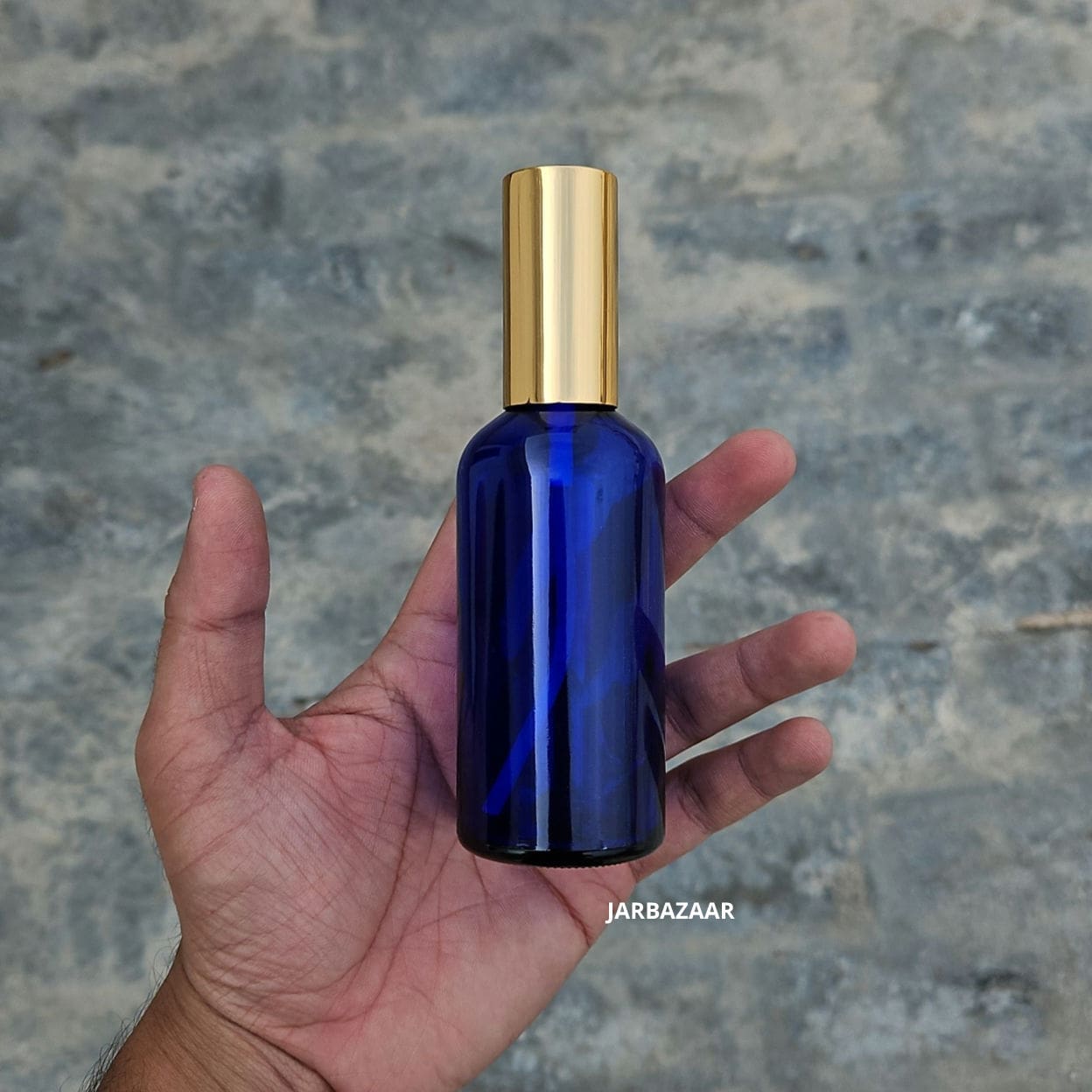 100 ML Cobalt Blue Glass Perfume Bottle