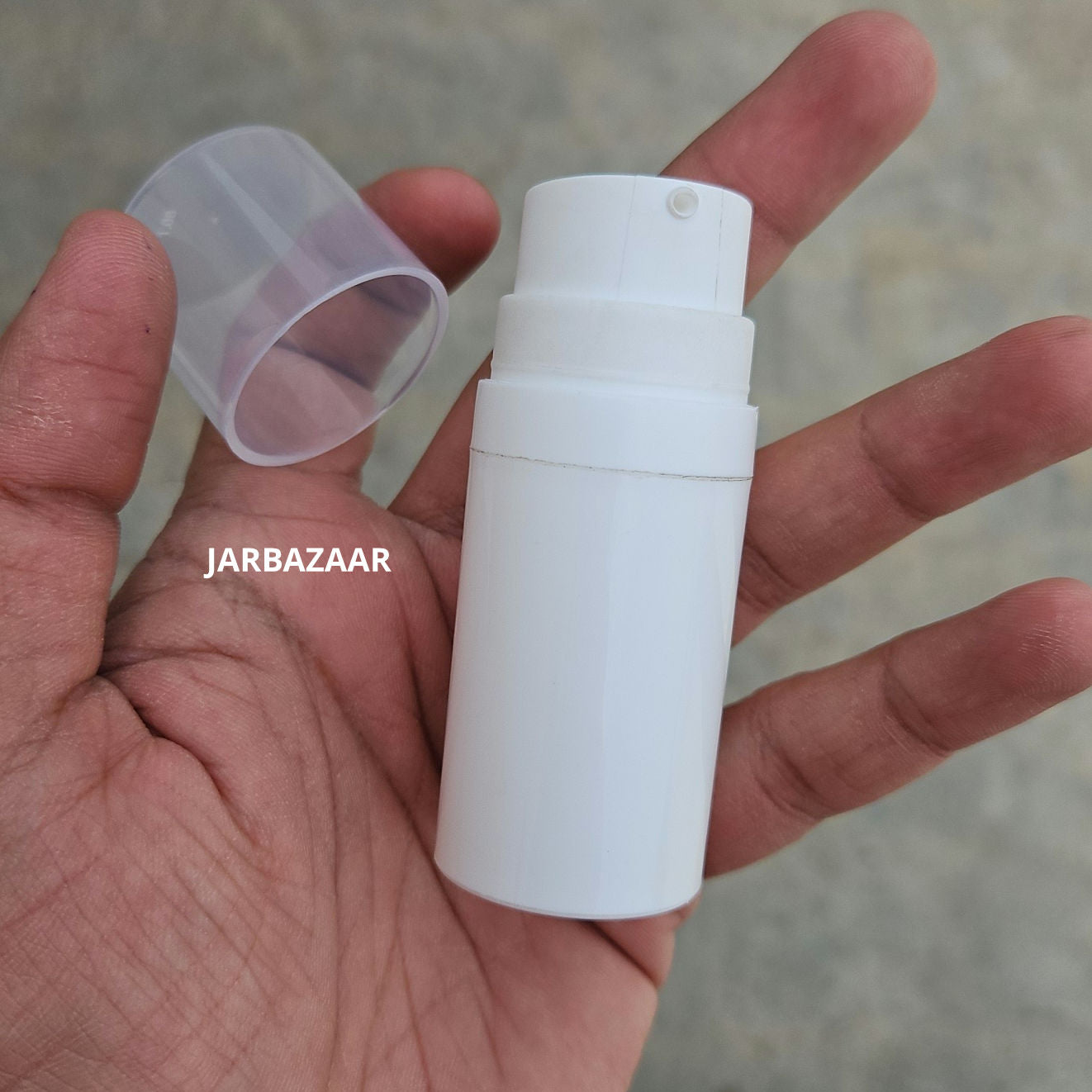 15 Ml Sleek White Airless Bottle