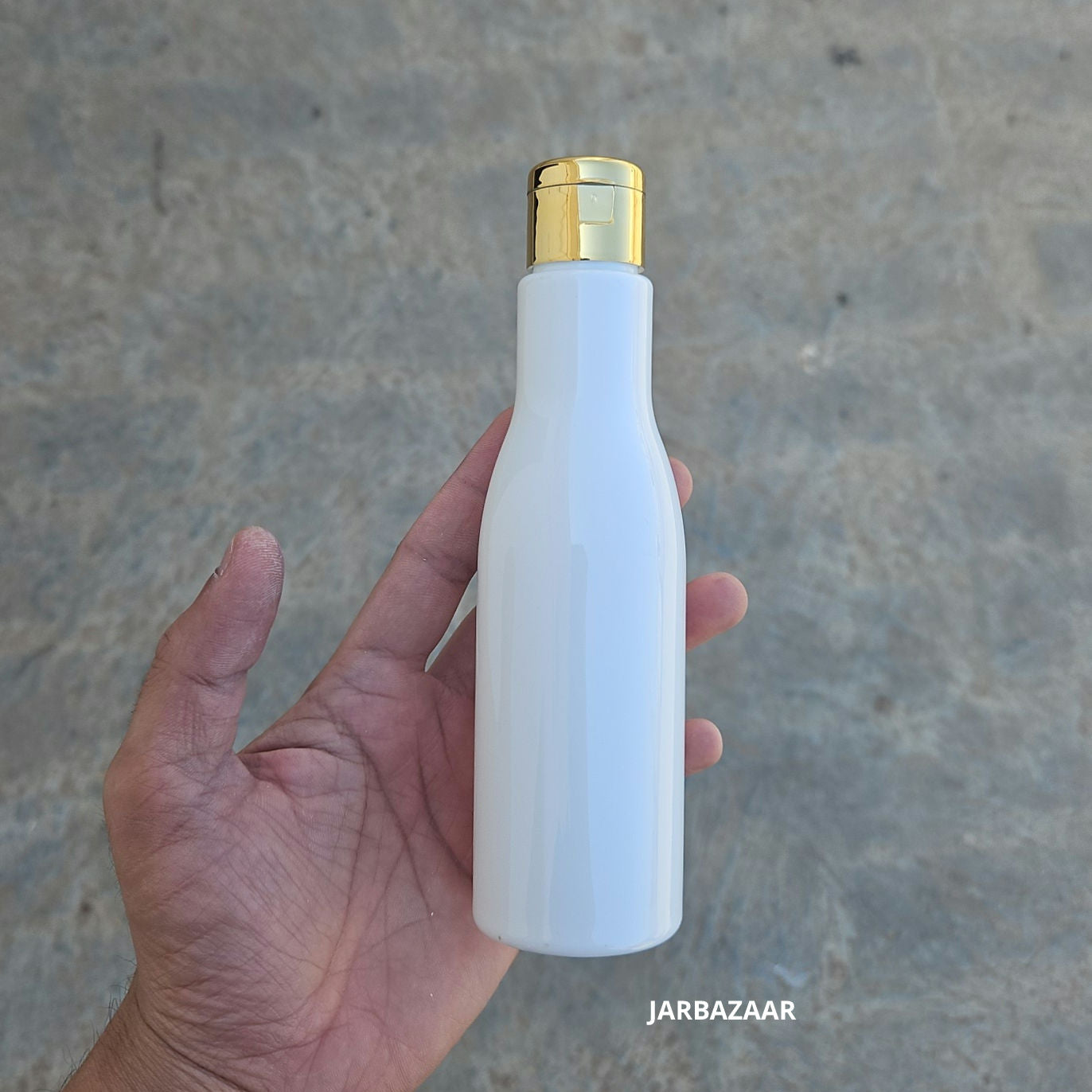 200 ML Asta White Pet Bottle (With Golden Fliptop Caps)