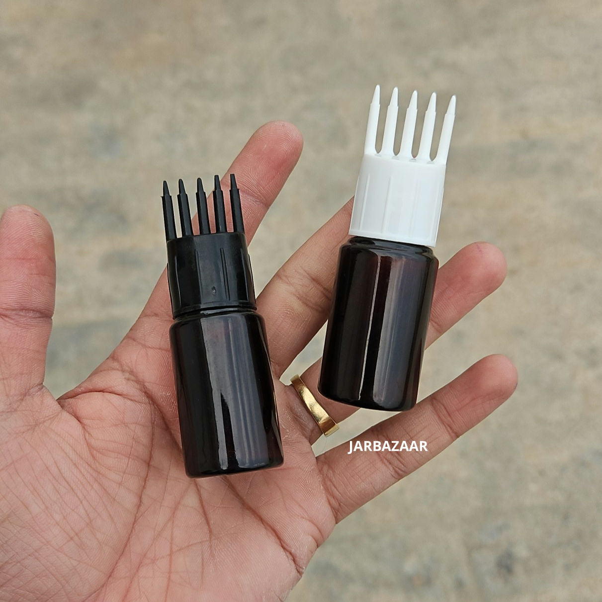 20 ML Amber Pet Bottle (With Comb Cap)