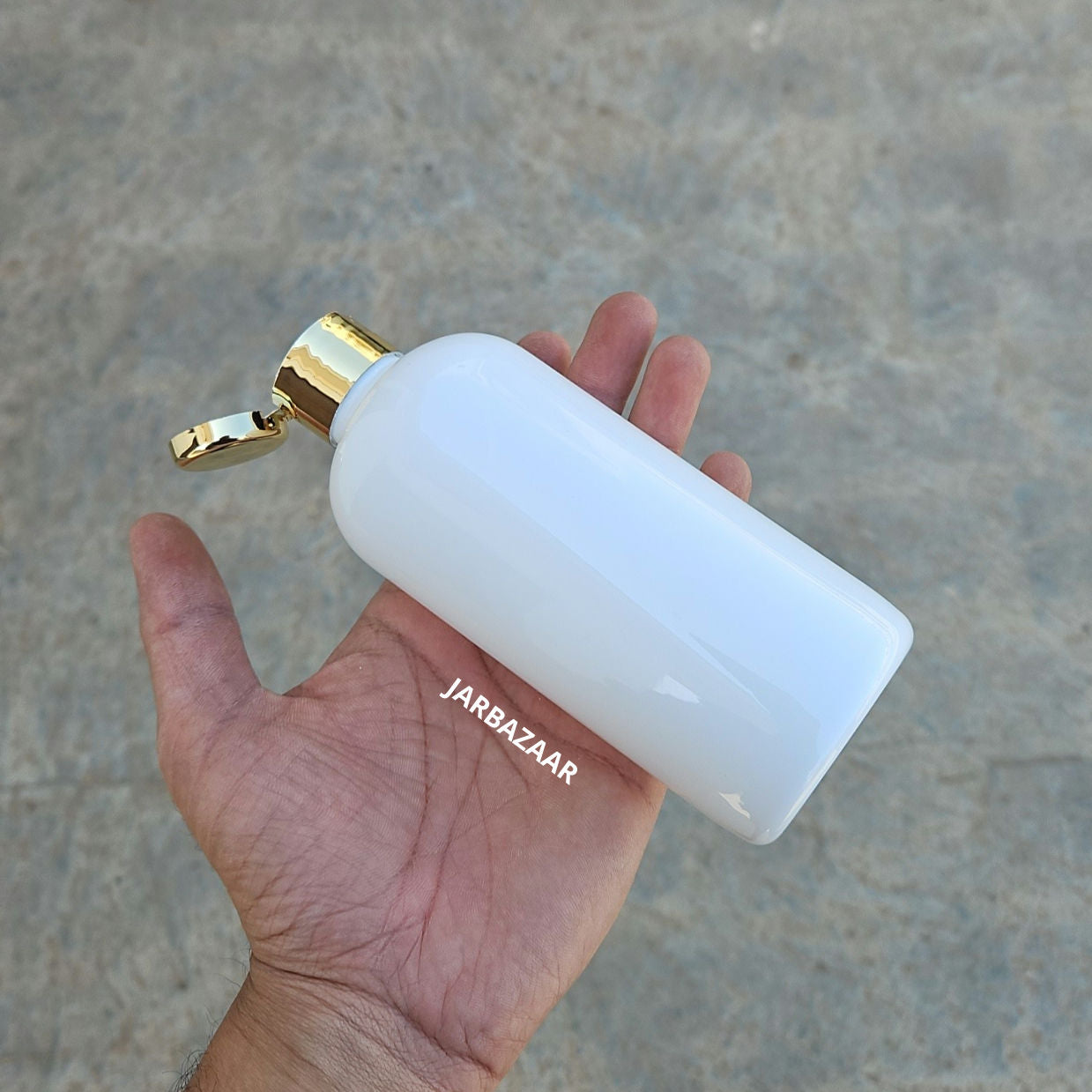 300 ML Boston White Pet Bottle (With Golden Fliptop Caps)