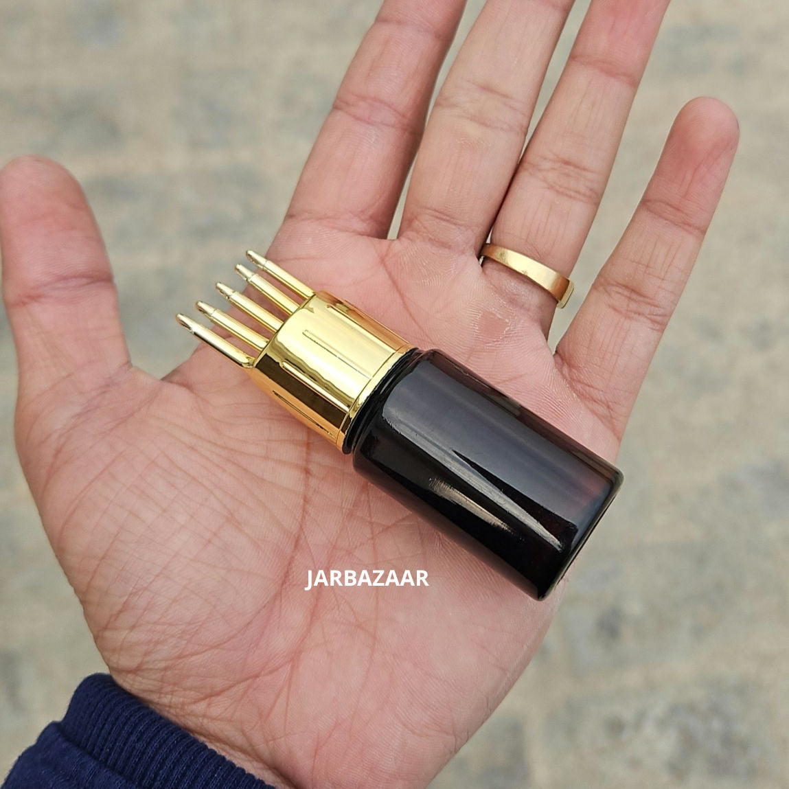 20 ML Amber Pet Bottle (With Golden Comb Cap)