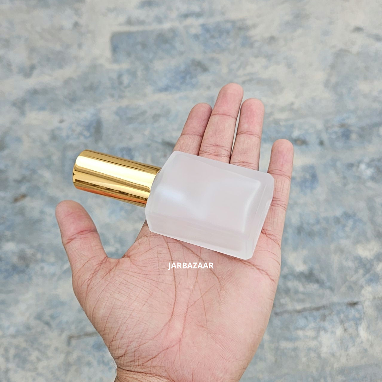 30 ML Clear Frosted Rectangular Glass Spray Bottle